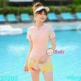 Bộ Bơi Bé Gái Loang Màu Size Đại (35-55kg)