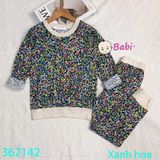 Bộ Cotton Tay Dài Quần Dài Bé Gái M1 (17kg - 45kg)