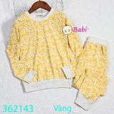 Bộ Cotton Tay Dài Quần Dài Bé Gái M2 (17kg - 45kg)
