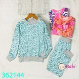 Bộ Cotton Tay Dài Quần Dài Bé Gái M3 (17kg - 45kg)