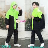BỘ QUẦN ÁO MƯA TRẺ EM NGƯỜI LỚN (30kg - 55kg)