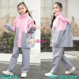 BỘ QUẦN ÁO MƯA TRẺ EM NGƯỜI LỚN (30kg - 55kg)