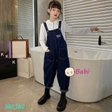  Set Bộ Quần Yếm Jean Dài Kèm Áo Hooddie Bé Gái Sành Điệu (30kg - 50kg) 