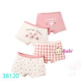 Combo 4c Quần Chip Đùi Bé Gái Nhiều Hoạ Tiết (17 - 30kg)