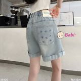 Quần Jeans short Đùi Bé Gái Thêu Nơ (26kg - 45kg)