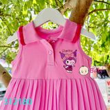 Đầm Thun Cổ Somi Tùng Voan Dập Li (10kg - 42kg)