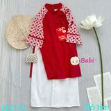 ÁO DÀI LINEN XUÂN HOA (13kg - 40kg)