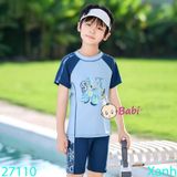 Đồ Bơi Cho Bé Trai In Chữ Đơn Giản (30kg - 50kg)