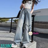 Quần Jeans Suông Bé Gái M5 (35kg - 50kg)