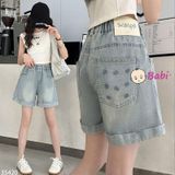 Quần Jeans short Đùi Bé Gái Thêu Nơ (26kg - 45kg)
