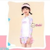 Bộ Bơi Bé Gái Tay Dài Chữ SUMMER (26 - 45kg)
