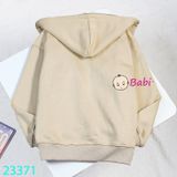 Áo Khoác Nỉ Da Cá Trẻ Em Hình Babi (23kg - 60kg)