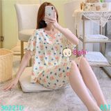 Bộ Tole Tay Ngắn Quần Lửng Họa Tiết Dễ Thương (45kg - 60kg)