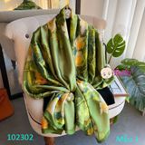 102302 Khăn Lụa Nhiều Màu Sắc Sành Điệu