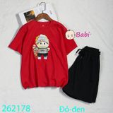 Bộ Thun Bé Trai Tay Ngắn Quần Ngắn La.Bu.Bu (26kg - 65kg)