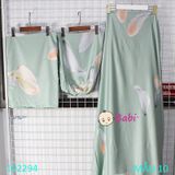 Combo 4 món Tencel 1 drap nệm 1m6 và 2 áo gối nằm 50x70 1 áo gối ôm