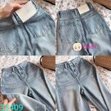 Quần Jean Dài Thêu Nơ Size Đại (52-75kg)