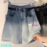 Quần Jean Lửng Bé Gái Size Đại Màu Trơn (52-80kg)