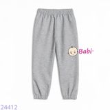 Quần Jogger Trẻ Em Bo Lai Màu Trơn Sành Điệu (23kg - 65kg)