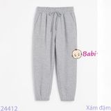 Quần Jogger Trẻ Em Bo Lai Màu Trơn Sành Điệu (23kg - 65kg)