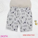  Quần Short Da Cá Cho Bé Trai Size Đại Nhiều Họa Tiết (7 - 12 tuổi) 