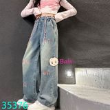 Quần Jeans Suông Bé Gái M1 (30kg - 45kg)