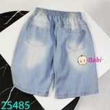 Quần Jeans Lửng Trẻ Em Màu Trơn Sành Điệu (26kg - 50kg)