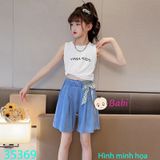 Quần Short Jeans Đính Nơ (26kg - 45kg)