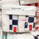 Set 4 Khăn Lông Tắm Gội Cao Cấp