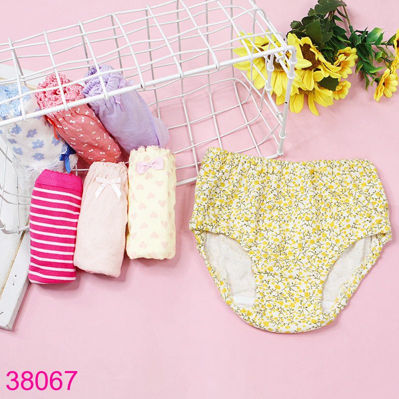 Set 7 Quần Chip Tam Giác Cho Bé GáI Nhiều Họa Tiết Xinh Xắn ( 9 tháng - 8 tuổi)