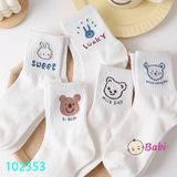 SET 10 ĐÔI VỚ NỮ CỔ CAO TRẮNG
