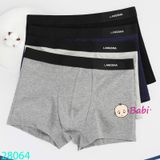 Set 4 Chip Đùi Màu Trơn Size Đại In Chữ (50-65kg)