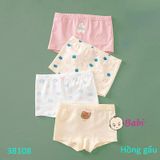  Set 4 Quần Chip Đùi Cotton Cho Bé Gái (26kg-40kg) 