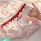 Set 6 Chip Tam Giác Hình Thỏ Cho Bé Gái (35-50kg)