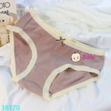 Set 7 Quần Chip Tam Giác Bé Gái Màu Trơn (40-50kg)