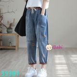 Quần Jeans Baggy Bé Gái Sành Điệu (40kg - 65kg)