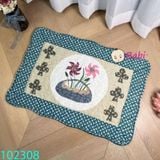 Thảm Vintage Nhiều Họa Tiết Xinh Xắn