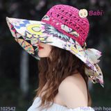 NÓN ĐI BIỂN HỌA TIẾT XINH XẮN