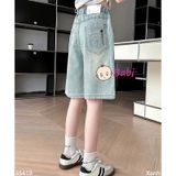 Quần Jeans Short Lửng Thêu Ngôi Sao (35kg - 52kg)