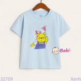 Áo Thun Tay Ngắn Hình Gấu Cho Mẹ Và Bé (23kg - 75kg)
