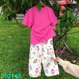 Bộ Áo Thun Quần Kem Suông Dài La.Bu.Bu (26kg - 65kg)