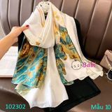 102302 Khăn Lụa Nhiều Màu Sắc Sành Điệu