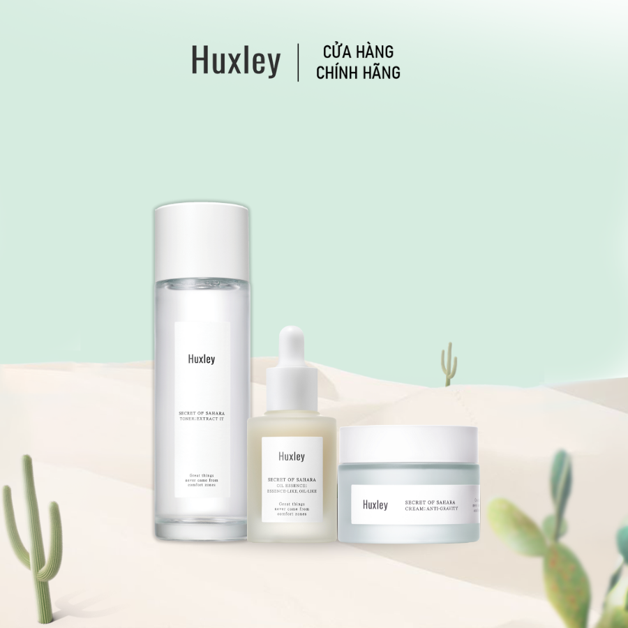 Bộ Sản Phẩm Dưỡng Da Chống Lão Hóa Huxley Antioxidant Trio Set