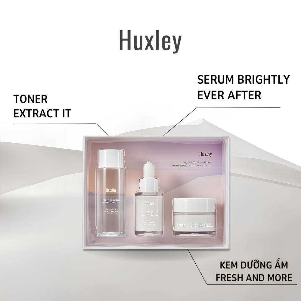 Set Trial Huxley Brightening Dưỡng Trắng Sáng Da