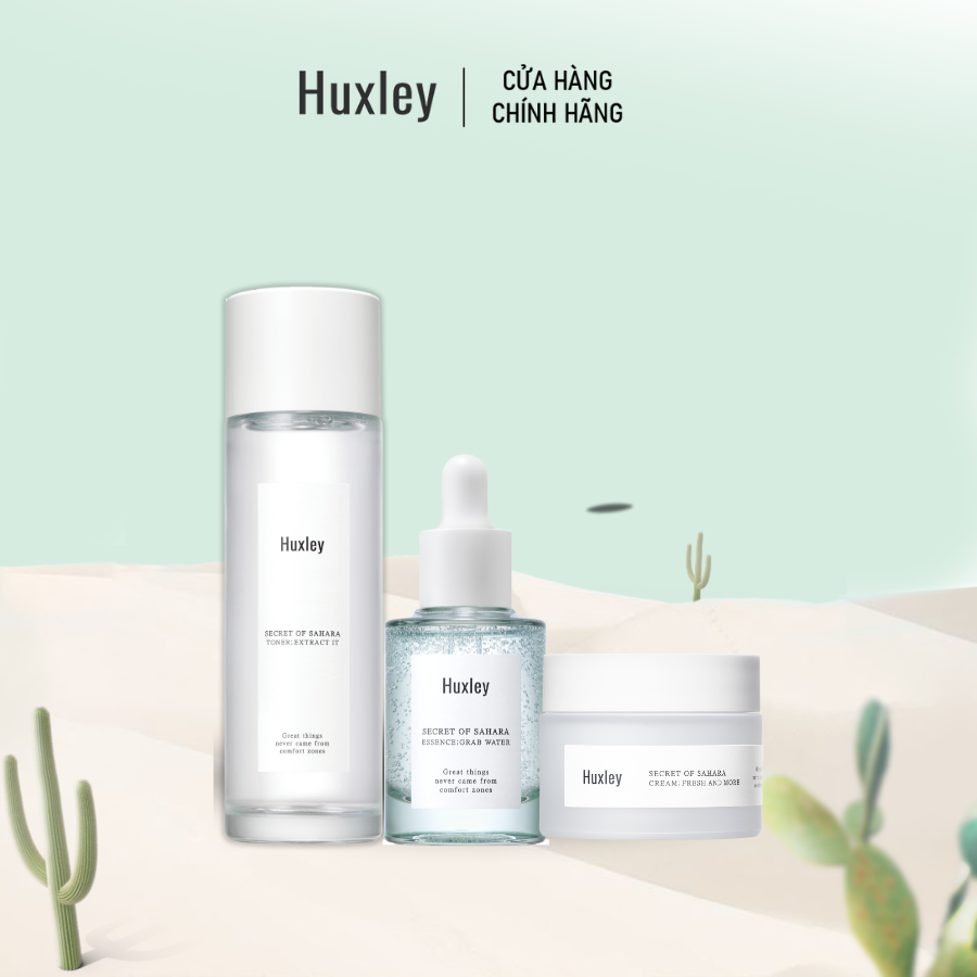 Bộ 3 Sản Phẩm Cấp Ẩm Sâu Huxley Hydration Care Set