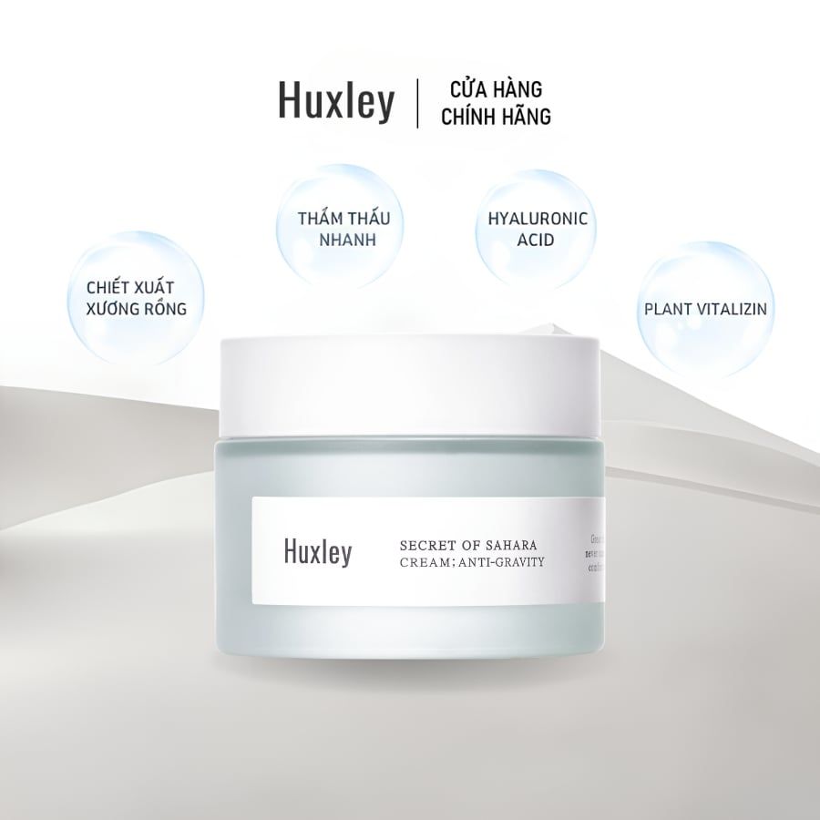 Combo Tẩy Tế Bào Chết Huxley Scrub Mask & Kem Dưỡng Ẩm Chống Lão Hoá Huxley Cream Anti Gravity 50ml