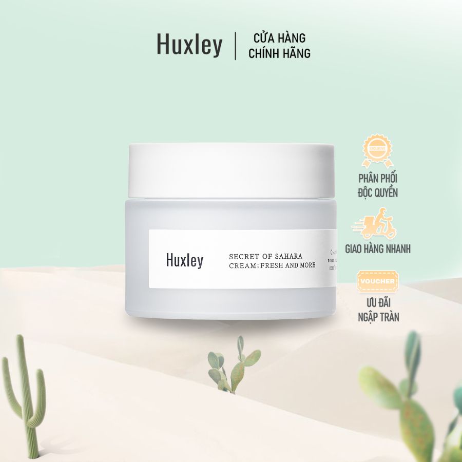 Combo dưỡng ẩm toàn diện Huxley Cream Fresh and More 50ml Huxley Essence Grab Water 30ml