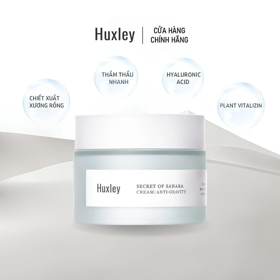 Combo Dưỡng Ẩm, Chống Lão Hóa Huxley Oil - Like Essence - Like 30ml & Huxley Cream Anti Gravity 50ml