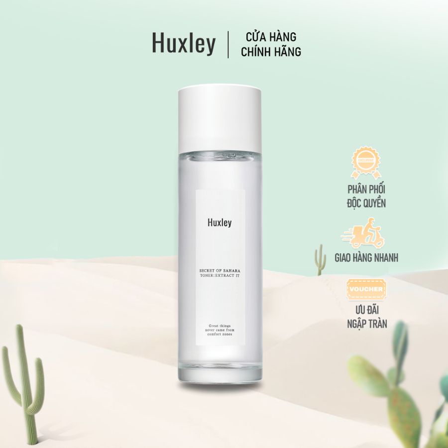 Combo cấp ẩm sâu, làm mát Huxley Toner Extract It 120ml & Huxley Essence Grab Water 30ml