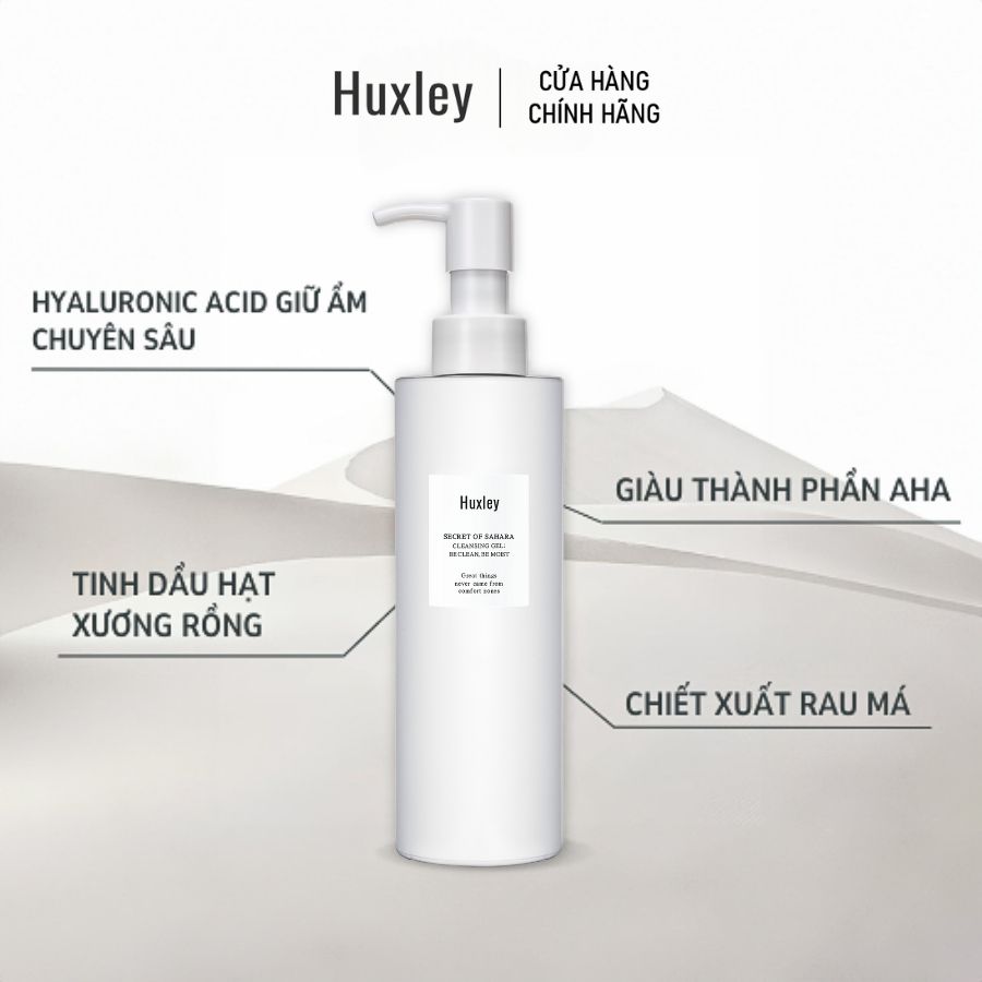 Combo Sạch Sâu cho da mịn màng Huxley Scrub Mask Deluxe 30g và Gel Rửa Mặt Huxley Secret 200ml